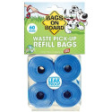 Bags on Board Waste Pick Up Refill Bags - Blue - 60 Bags - EPP-TP10200 | Bags On Board | 1997