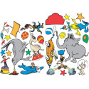 EU-840158 - Dr Seuss - If I Ran The Circus 2-Sided Deco Kit in Two Sided Decorations