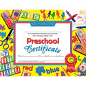 H-VA605 - Preschool Certificate 30Pk Yellow Background in Certificates