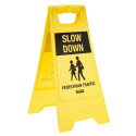 Slow Down Pedestrian Traffic Floor Sign