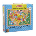 Natural Play Floor Puzzle: America the Beautiful - LCI31371 | Melissa & Doug | Floor Puzzles