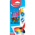 Color'Peps Triangular Oil Pastels, Pack of 12 - MAP864010 | Maped Helix Usa | Pastels