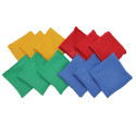 MASBB44 - Bean Bags 4 X 4 12-Pk Nylon Cover Plastic Bead Filling in Bean Bags & Tossing Activities
