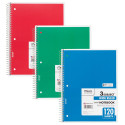 MEA05746 - Notebook Spiral 3 Subject 120 Ct 10 1/2 X 8 in Note Books & Pads