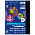 PAC103029 - Tru Ray 9 X 12 Black 50 Sht Construction Paper in Construction Paper