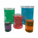 Glass Beakers, 50, 100, 250, 600, 1000ml, Set of 5 - SKF15105SET | Supertek Scientific | Lab Equipment