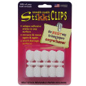 STK01420 - Stikkiclips 30 White Clips Per Pkg. in Clips