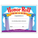 T-2959 - Certificate Honor Roll Award 30/Pk 8-1/2 X 11 in Certificates