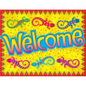 T-38234 - Learning Chart Gecko Welcome in Classroom Theme