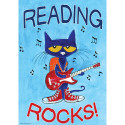 TCR63930 - Pete The Cat Reading Rocks Poster Positive in Inspirational