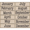 Home Sweet Classroom Chicken Wire Monthly Headliners, Pack of 12 - TCR8469 | Teacher Created Resources | Calendars