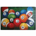 Billiard Balls Close Up Oil Painting on Canvas