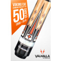 Viking Valhalla VA702 Natural/Red Pool Cue