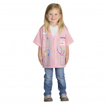 AEATDRP - My 1St Career Gear Pink Doctor Top One Size Fits Most Ages 3-6 in Role Play