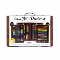 Deluxe Art & Doodle Wood 168-Piece Art Set - AOO53168MB | Art 101 / Advantus | Art & Craft Kits