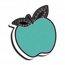 Magnetic Whiteboard Eraser, Teal Apple with Chalk Loop Leaves - ASH09984 | Ashley Productions | Erasers
