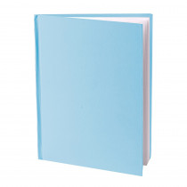 Blue Hardcover Blank Book, White Pages, 8"H x 6"W Portrait, 14 Sheets/28 Pages - ASH10714 | Ashley Productions | Note Books & Pads