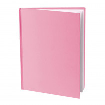 Pink Hardcover Blank Book, White Pages, 11"H x 8-1/2"W Portrait, 14 Sheets/28 Pages - ASH10715 | Ashley Productions | Note Books & Pads