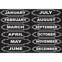ASH19005 - Die-Cut Magnets Chalkboard Calendar Months in General