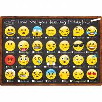 ASH91032 - Smart Emoji How You Feeling Chart Dry-Erase Surface in Classroom Theme