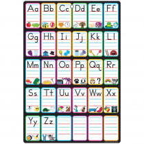 ASH91061 - Smart Abc Pictures Chart Dry-Erase Surface in Classroom Theme