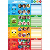 Smart Poly Chart Control Your Emotions 13 x 19" - ASH91096 | Ashley Productions | Classroom Theme"