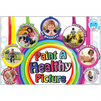 Healthy Bubbles Smart Poly Chart, Paint A Healthy Picture, 13 x 19" - ASH91102 | Ashley Productions | Classroom Theme"