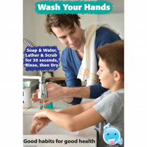 Healthy Bubbles Smart Poly Chart, Good Habits for Good Health, 13 x 19" - ASH91106 | Ashley Productions | Classroom Theme"