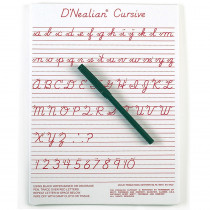 ASH912DCU - Dnealian Cursive Write-On/Wipe-Off Board 9 X 12 in Dry Erase Boards