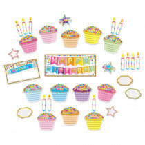 Smart Poly Mini Bulletin Board Set, Birthday Confetti Design, 33 Pieces - ASH96003 | Ashley Productions | Miscellaneous