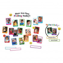 Smart Poly Mini Bulletin Board Set, Pictures Emotions, How Are You Feeling Today, 32 Piece Set - ASH96007 | Ashley Productions | Social Studies