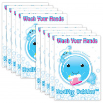 Smart Poly PosterMat Pals Space Savers, 13" x 9-1/2", Healthy Bubbles, Pack of 10 - ASH97031 | Ashley Productions | Miscellaneous