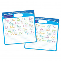 Smart Poly Educational Activity Busy Board, Dry Erase with Marker, 10-3/4" x 10-3/4", Manuscript/Cursive - ASH98002 | Ashley Productions | Handwriting Skills