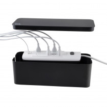 Cablebox Cord Management Box, Black - AVTBLUCB01BL | Advantus | Computer Accessories