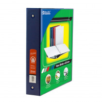 BAZ3192 - 3Ring Binder W/ 2 Pockets 1.5In Blu in Folders
