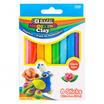 Modeling Clay Sticks, 4.8 oz (136g), 8 Primary Colors - BAZ3346 | Bazic Products | Clay & Clay Tools