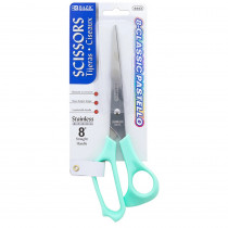 8 Pastel Classic Stainless Steel Scissors - BAZ4443 | Bazic Products | Scissors"