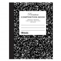 Premium Composition Book, Wide Ruled, Black Marble, 100 Sheets - BAZ5090 | Bazic Products | Note Books & Pads
