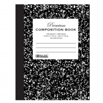 Premium Composition Book, College Ruled, Black Marble, 100 Sheets - BAZ5091 | Bazic Products | Note Books & Pads