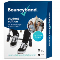 Bouncybands for Middle/High School Chairs, Black - BBACMBK | Bouncy Bands | Desk Accessories
