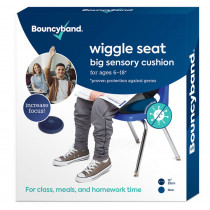 Antimicrobial Big Wiggle Seat Sensory Cushion, Blue 13/33cm - BBAMB33BUWS | Bouncy Bands | Chairs"