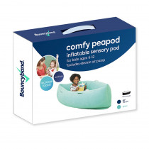 Comfy Hugging Peapod Sensory Pod, 60", Ages 6-12 Up to 3-5'1" Tall, Green - BBAPD60GR | Bouncy Bands | Floor Cushions