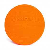 Wiggle Seat Sensory Cushion, Orange Basketball - BBAWSSBAOR | Bouncy Bands | Floor Cushions