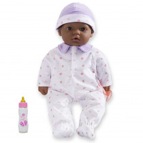 La Baby Soft 16" Baby Doll, Purple with Pacifier, African-American - BER15031 | Jc Toys Group Inc | Dolls