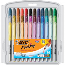 BICGXPMP361 - Bic Mark It Permanent Markers 36Pk Fine Point Asstd Color in Markers