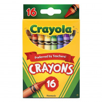 BIN3016 - Crayola Crayons 16 Color Peggable in Crayons