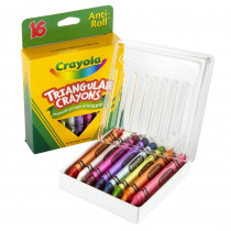 BIN524016 - Crayola Triangular Crayons 16 Count in Crayons