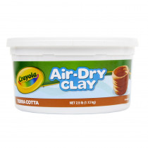 BIN575064 - Crayola Air Dry Clay 2 1/2Lb Terra Cotta in Clay & Clay Tools