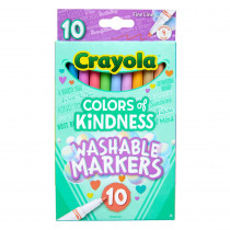 Colors of Kindness Fine Line Washable Markers, 10 Count - BIN587807 | Crayola Llc | Markers