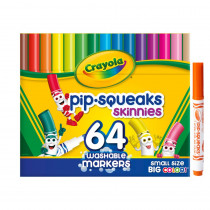 Washable Pip-Squeaks Skinnies Markers, 64 Count - BIN588764 | Crayola Llc | Markers